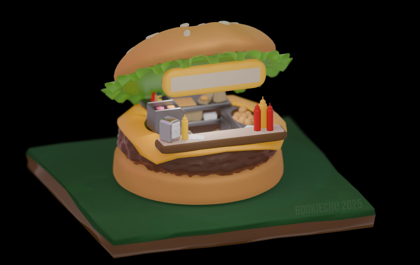 Burger Bar - RollerCoaster Tycoon