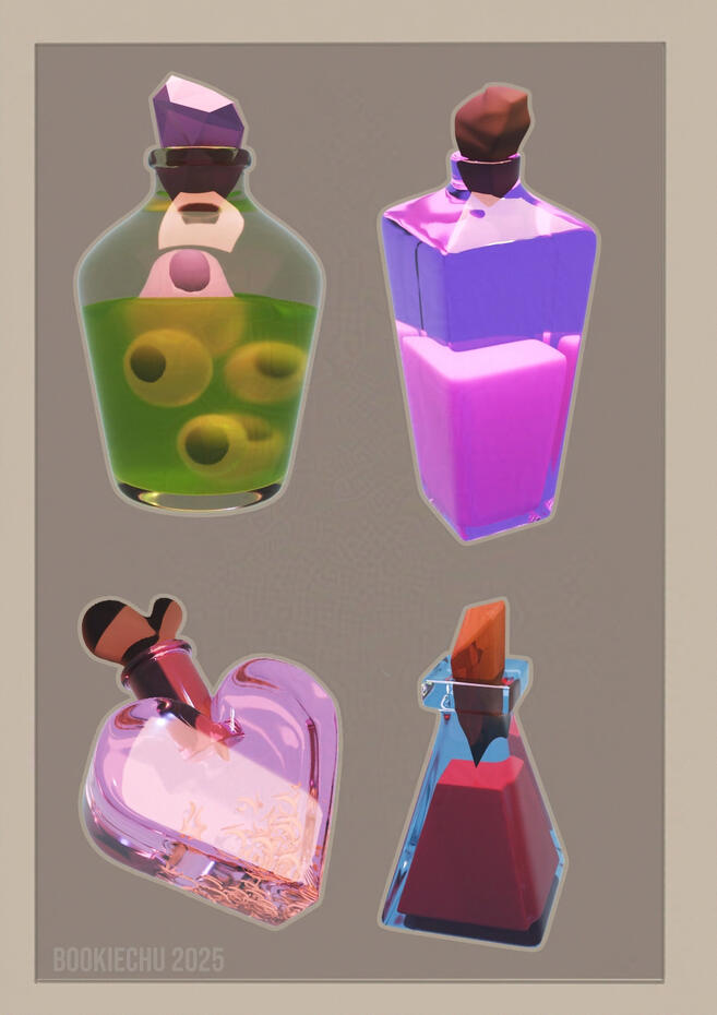 Potion bottles 2025